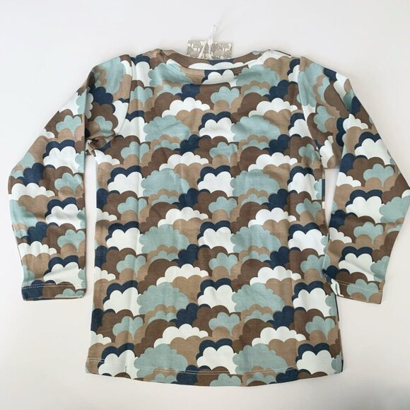 NWT Kate Quinn Organics 70s blue clouds kids tee 6 years - Picture 3 of 4